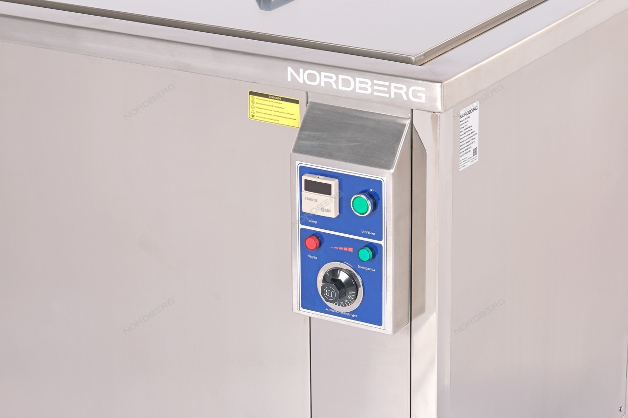 Ванна ультразвуковая с подогревом, 175,0 л NORDBERG NU1750D купить по цене 415 800 ₽ в интернет магазине ТЕХСАД
