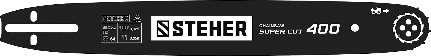 STEHER type A, шаг 0.325'', паз 1.5 мм, 40 см, шина для бензопилы 75201-40 STEHER type A, шаг 0.325'', паз 1.5 мм, 40 см, шина для бензопилы 75201-40 купить по цене 820 ₽ в интернет магазине ТЕХСАД