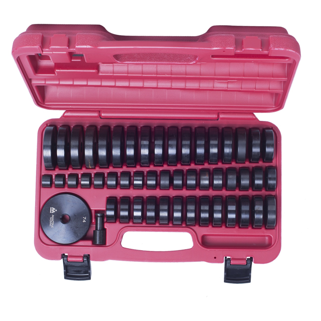 Набор оправок для монтажа и демонтажа подшипников, 18-74 мм, кейс, 49 предметов МАСТАК 100-20049C купить по цене 24 200 ₽ в интернет магазине ТЕХСАД
