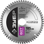 ЗУБР Ø 185 х 30 мм, 60T, диск пильный по алюминию, пластику 36853-185-30-60 Профессионал купить по цене 1 067 ₽ в интернет магазине ТЕХСАД