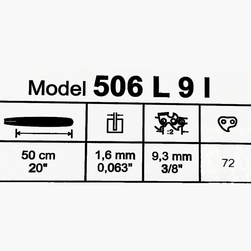 Шина 506 L 9 I, сварная (Carver 72-20, Stihl 361,390,440,660 , Patriot 6220, 20'-72зв.) Rezer  20 шт/уп купить по цене 2 470 ₽ в интернет магазине ТЕХСАД