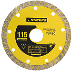 STAYER Ø 105Х22.2 мм, алмазный, сегментный, диск отрезной TURBO 3662-105 купить по цене 99 ₽ в интернет магазине ТЕХСАД