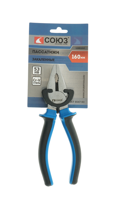 Пассатижи СОЮЗ 1200101С купить по цене 370 ₽ в интернет магазине ТЕХСАД