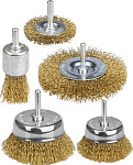 STAYER 5 шт., набор щеток-крацовок для дрели 35157-H5_z01 купить по цене 870 ₽ в интернет магазине ТЕХСАД