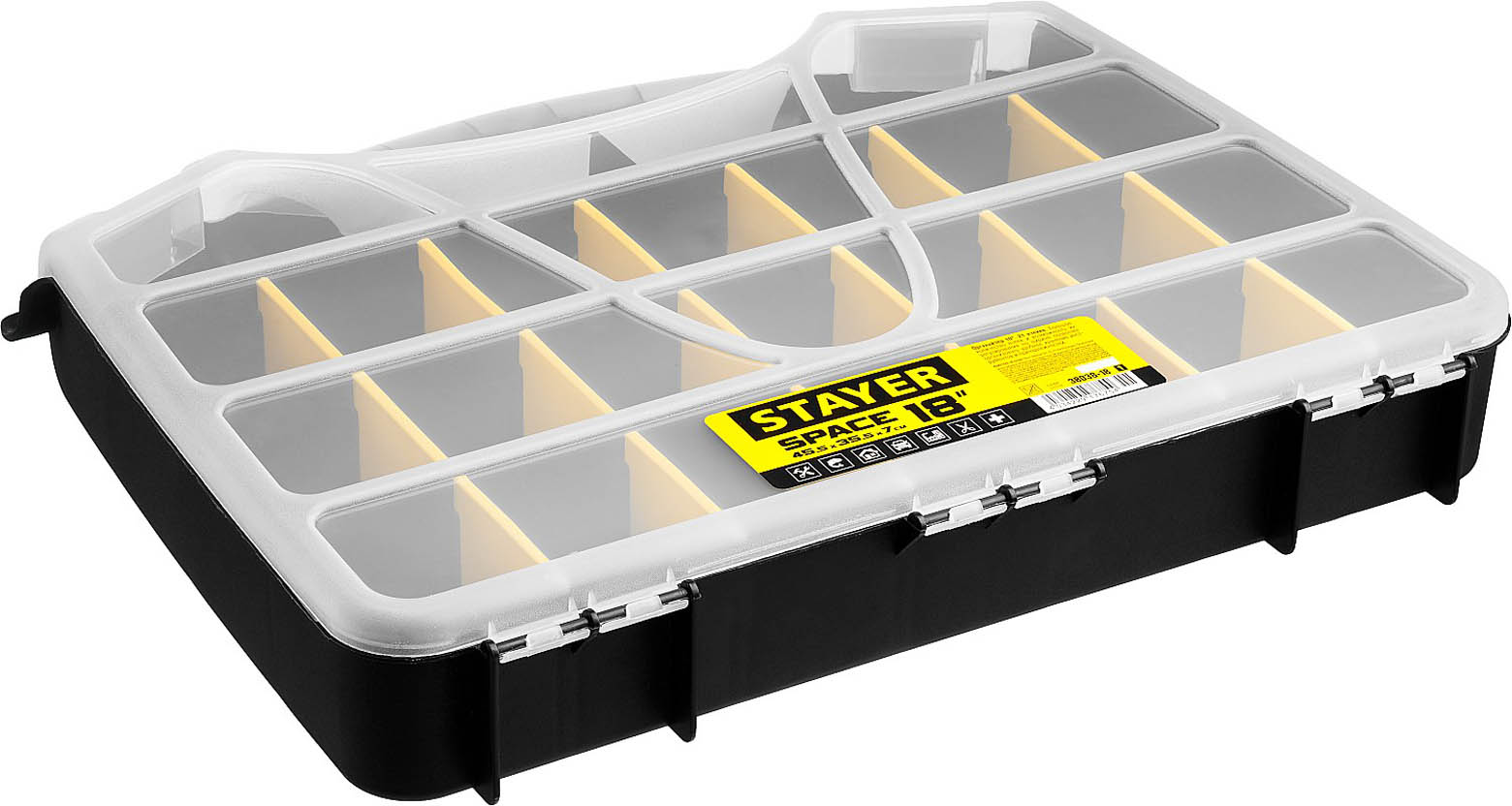 STAYER 460 х 365 х 70мм (18''), пластиковый, органайзер SPACE-18 38038-18_z01 купить по цене 920 ₽ в интернет магазине ТЕХСАД