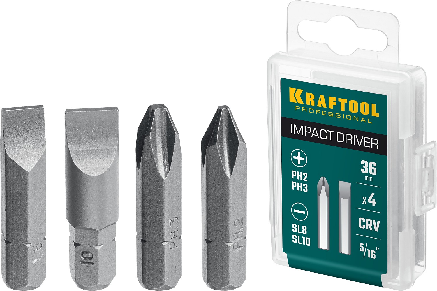 KRAFTOOL 4 шт, 36 мм, набор бит для ударной отвертки 25551 KRAFTOOL 4 шт, 36 мм, набор бит для ударной отвертки 25551 купить по цене 400 ₽ в интернет магазине ТЕХСАД