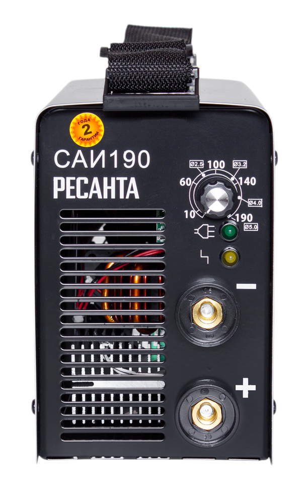 Сварочный аппарат инверторный Ресанта САИ 190 купить по цене 8 091 ₽ в интернет магазине ТЕХСАД