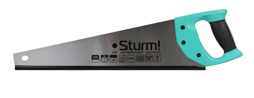 Ножовка по дереву Sturm! 1060-55-450 купить по цене 630 ₽ в интернет магазине ТЕХСАД