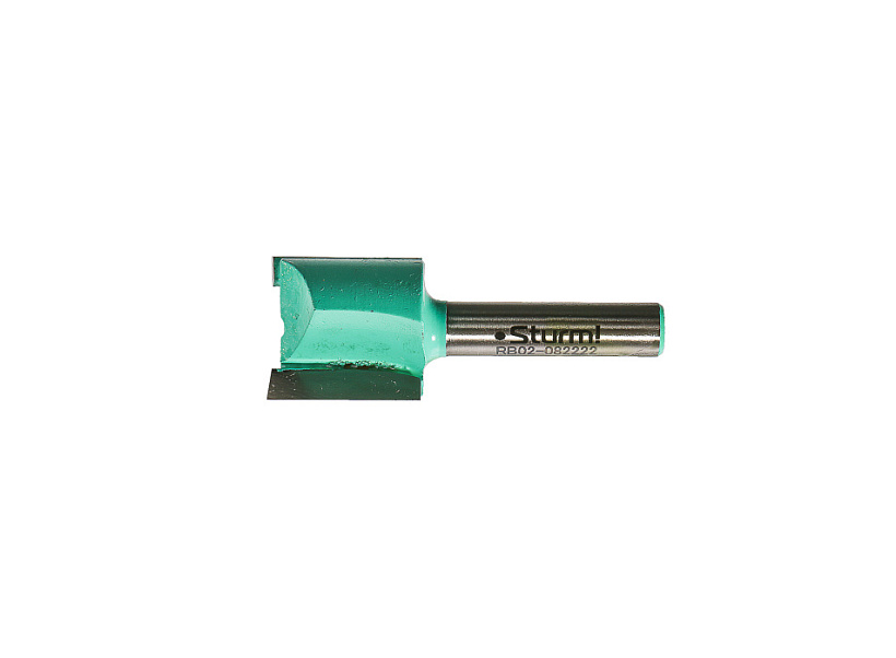 RB02-082222 Фреза пазовая прямая с двойным лезвием DxHxL 22x22x57 мм, хв.8 Sturm! купить по цене 360 ₽ в интернет магазине ТЕХСАД