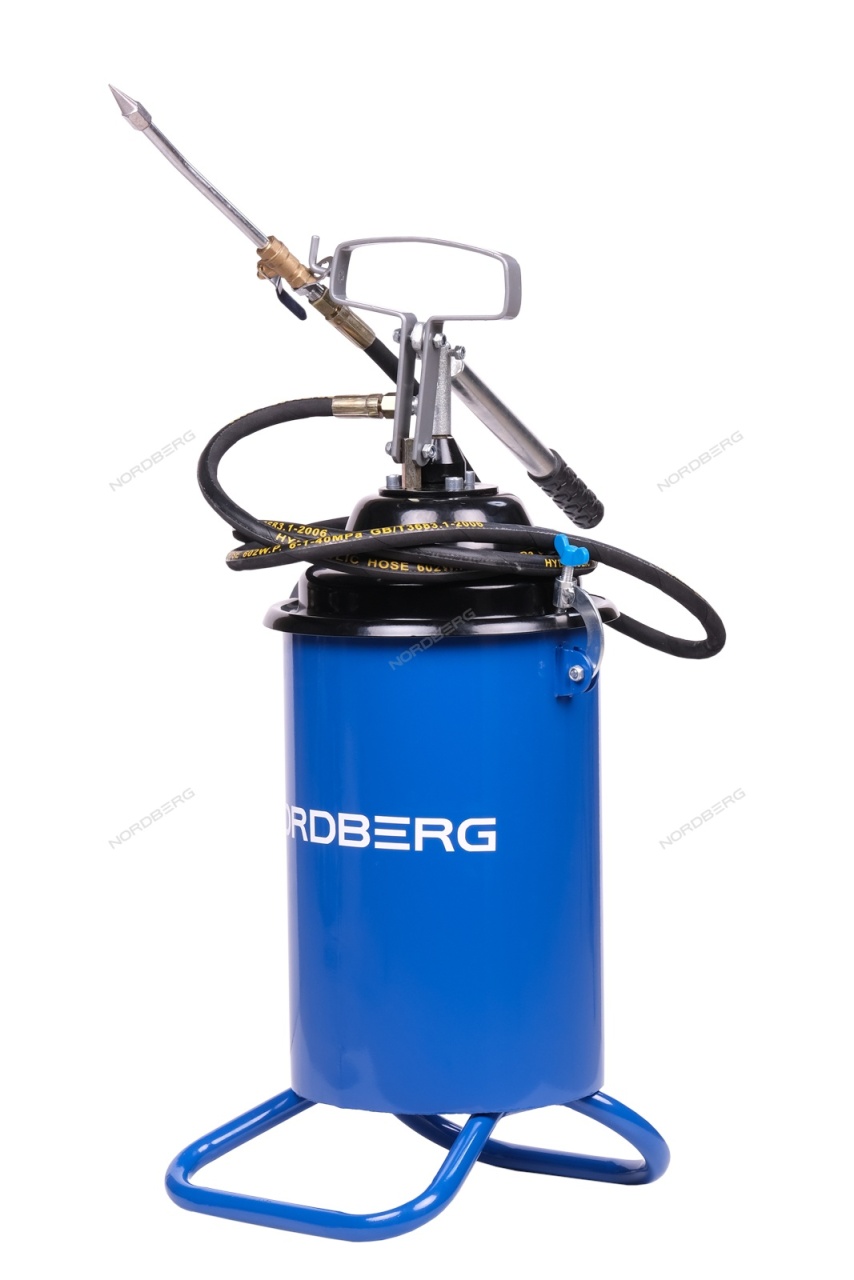 Солидолонагнетатель, 12 л, ручной NORDBERG N5012 купить по цене 10 375 ₽ в интернет магазине ТЕХСАД