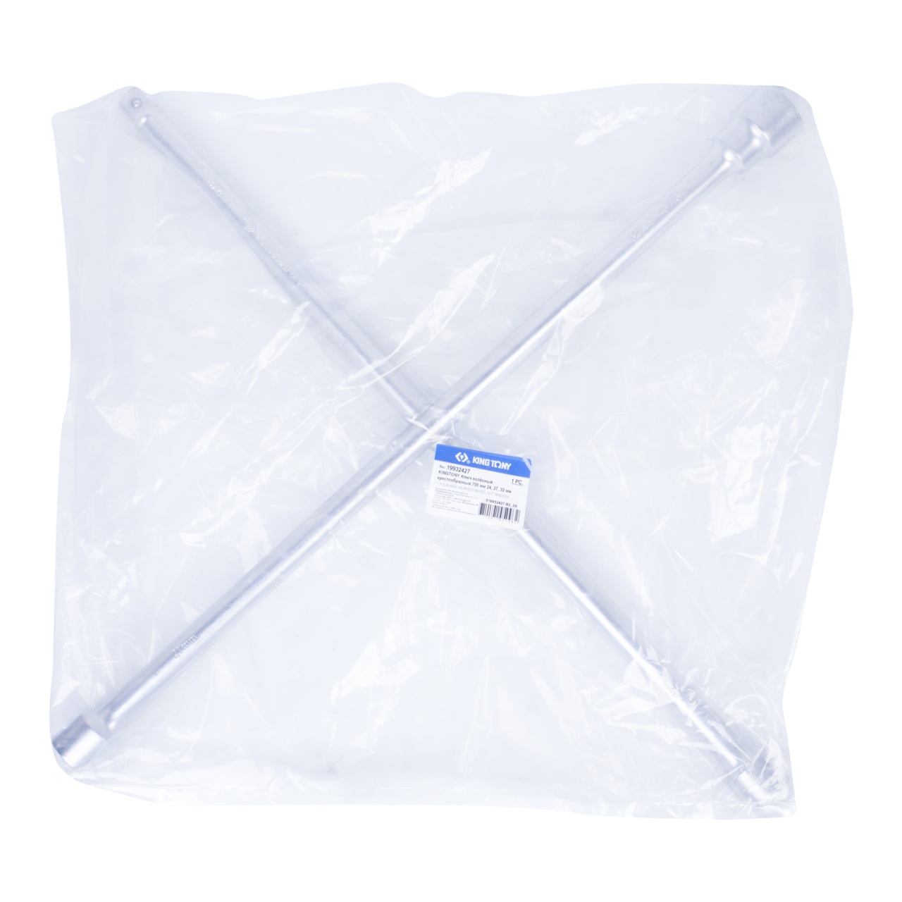 Ключ балонный колесный крестообразный, 700 мм, 3/4'', 24, 27, 32 мм KING TONY 19932427 купить по цене 7 210 ₽ в интернет магазине ТЕХСАД