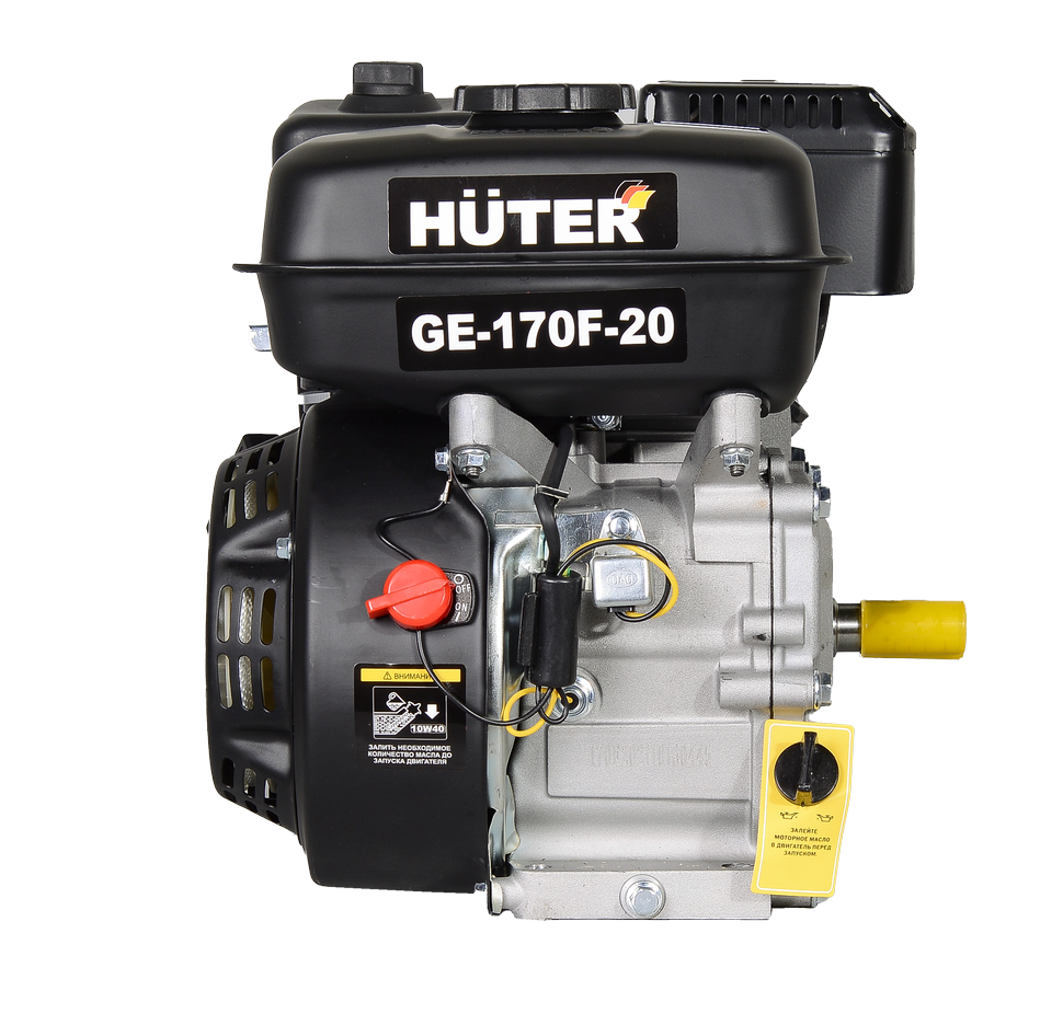 Двигатель бензиновый HUTER GE-170F-20 купить по цене 10 290 ₽ в интернет магазине ТЕХСАД