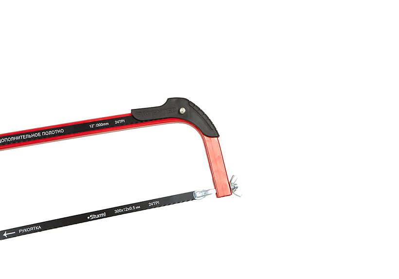 Ножовка по металлу Sturm! 1061-07-300 со встроенным дополнительным полотном купить по цене 750 ₽ в интернет магазине ТЕХСАД