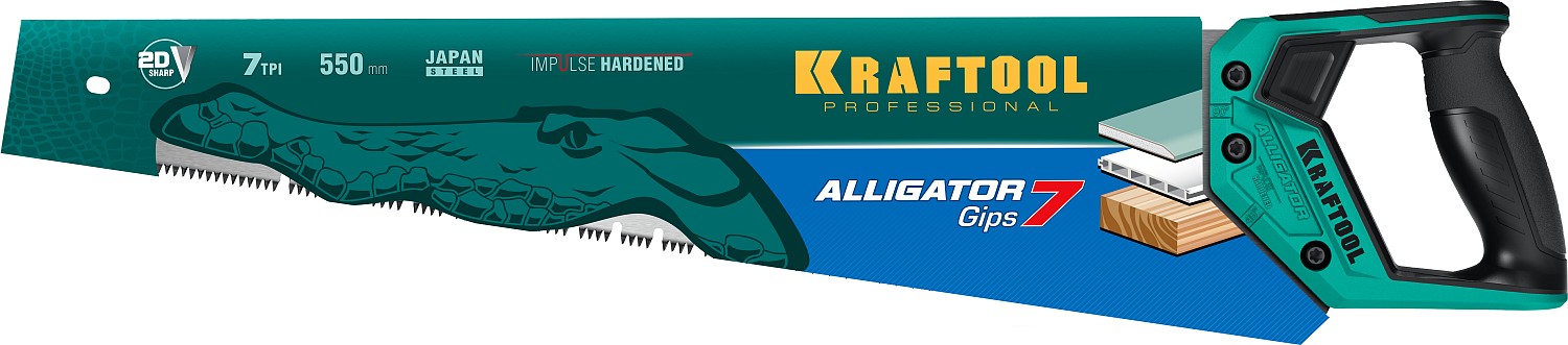 KRAFTOOL 7 TPI, 550 мм, ножовка для гипса Alligator GIPS 15210 KRAFTOOL 7 TPI, 550 мм, ножовка для гипса Alligator GIPS 15210 купить по цене 1 780 ₽ в интернет магазине ТЕХСАД