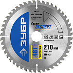 ЗУБР Ø 210 x 30 мм, 48T, диск пильный по дереву ''Чистый рез'' 36905-210-30-48 купить по цене 1 410 ₽ в интернет магазине ТЕХСАД