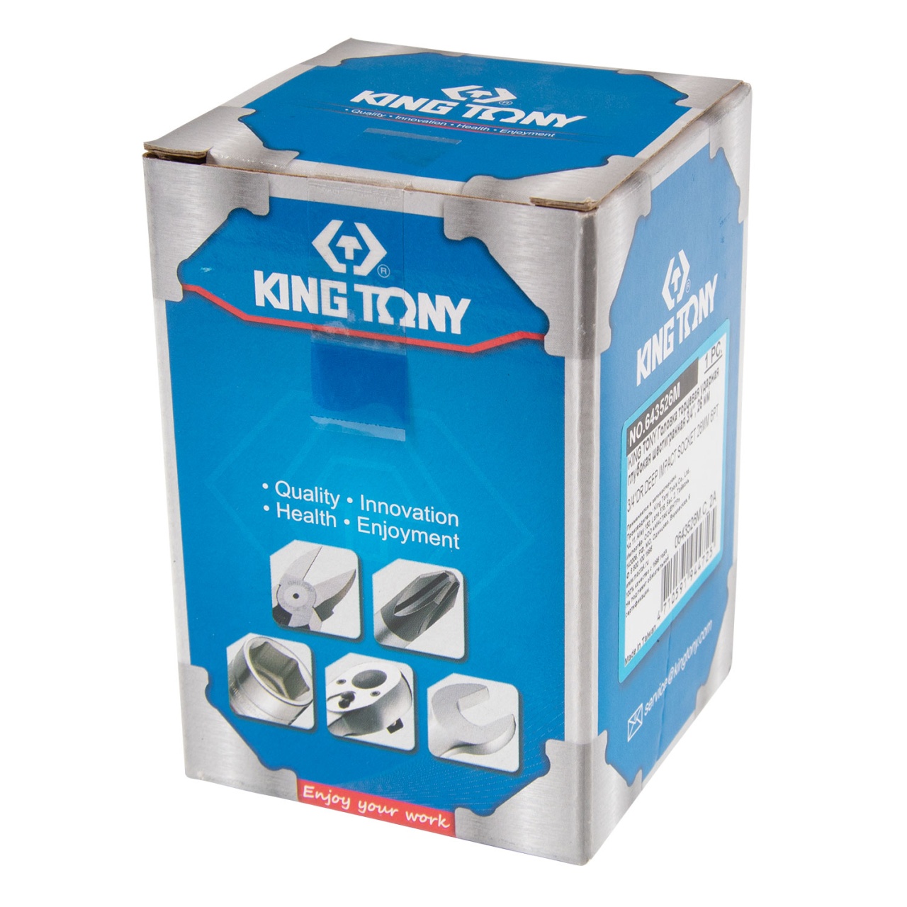 Головка торцевая ударная глубокая шестигранная 3/4'', 26 мм KING TONY 643526M купить по цене 1 590 ₽ в интернет магазине ТЕХСАД