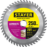 STAYER 250 x 32/30 мм, 72Т, диск пильный по ламинату Laminate 3684-250-32-72_z01 купить по цене 1 260 ₽ в интернет магазине ТЕХСАД