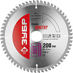 ЗУБР Ø 200 х 30 мм, 60T, диск пильный по алюминию 36916-200-30-60 купить по цене 1 308 ₽ в интернет магазине ТЕХСАД