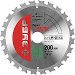 ЗУБР Ø 200 x 30 мм, 24T, диск пильный по дереву ''Быстрый рез'' 36910-200-30-24 купить по цене 455 ₽ в интернет магазине ТЕХСАД