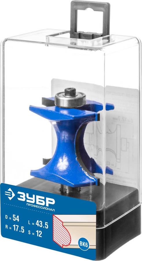 ЗУБР 54 x 43.5 мм, радиус 17.5 мм, фреза полустержневая с подшипником 28722-54 Профессионал ЗУБР 54 x 43.5 мм, радиус 17.5 мм, фреза полустержневая с подшипником 28722-54 Профессионал купить по цене 2 270 ₽ в интернет магазине ТЕХСАД