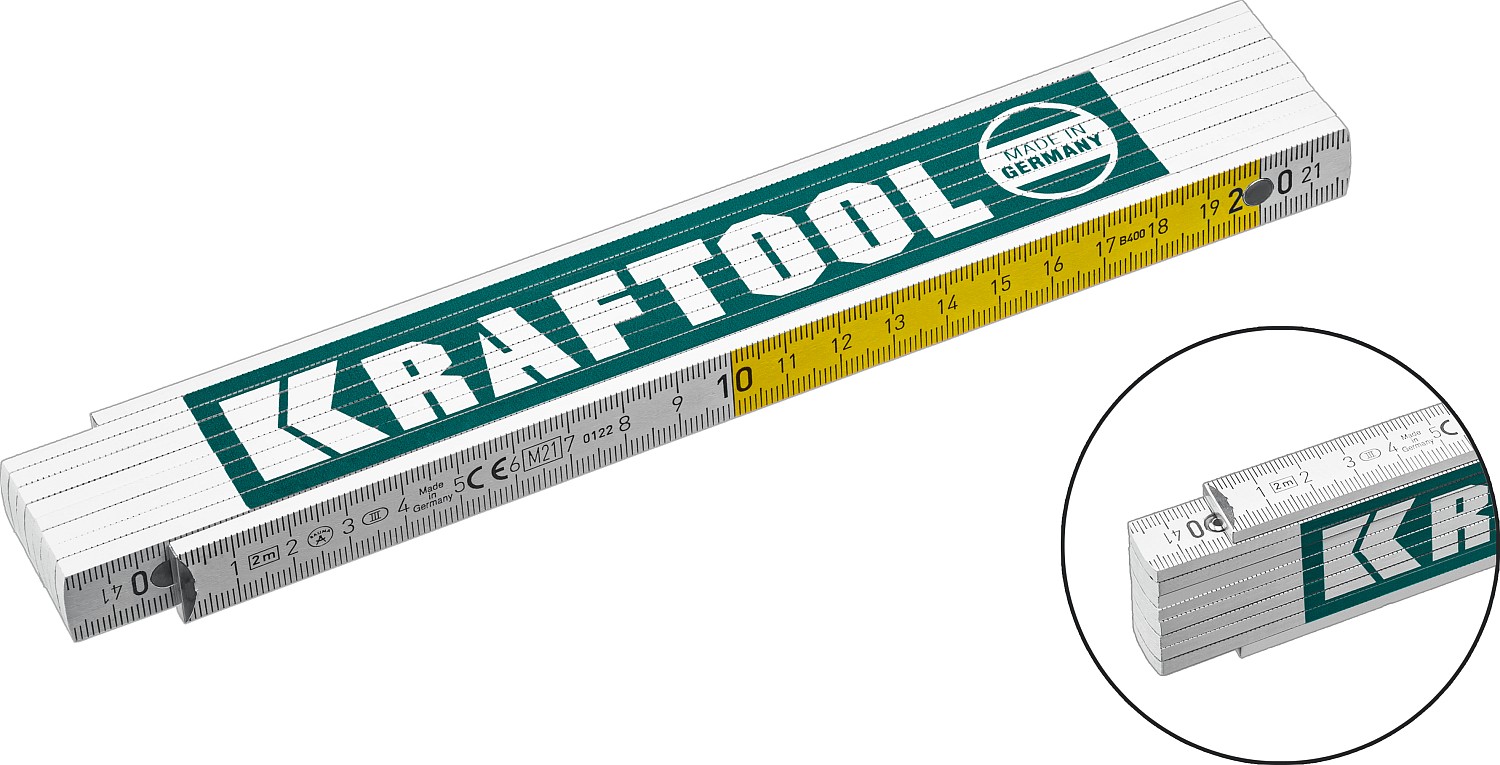KRAFTOOL 2 м, складной деревянный метр PRO-90 34726 купить по цене 630 ₽ в интернет магазине ТЕХСАД