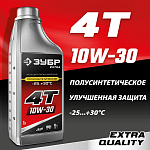ЗУБР 1 л, полусинтетическое масло для 4-тактных двигателей EXTRA 4Т-10W30 70610-1 купить по цене 500 ₽ в интернет магазине ТЕХСАД