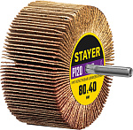 STAYER P120, 80х40 мм, круг шлифовальный лепестковый на шпильке 36609-120 купить по цене 400 ₽ в интернет магазине ТЕХСАД