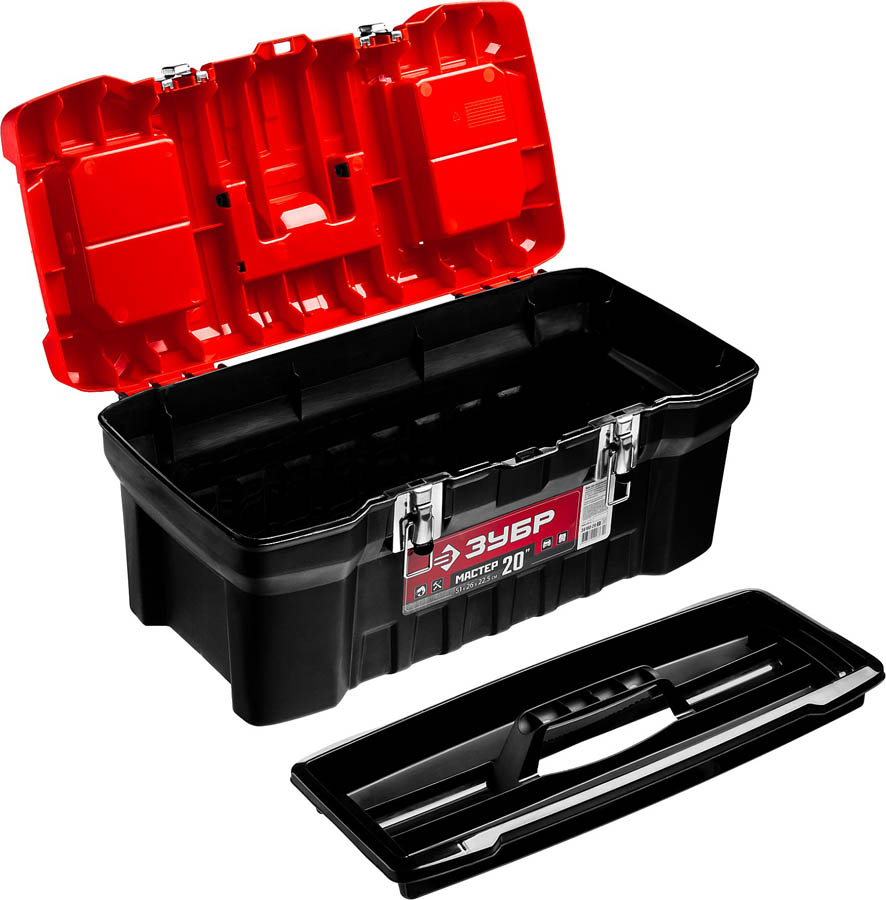 ЗУБР 510 x 260 x 225 мм, (20''), пластиковый, ящик для инструментов МАСТЕР-20 38180-20_z02 купить по цене 1 429 ₽ в интернет магазине ТЕХСАД