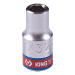 Головка торцевая стандартная шестигранная 1/4'', 7/32'', дюймовая KING TONY 233507S купить по цене 90 ₽ в интернет магазине ТЕХСАД