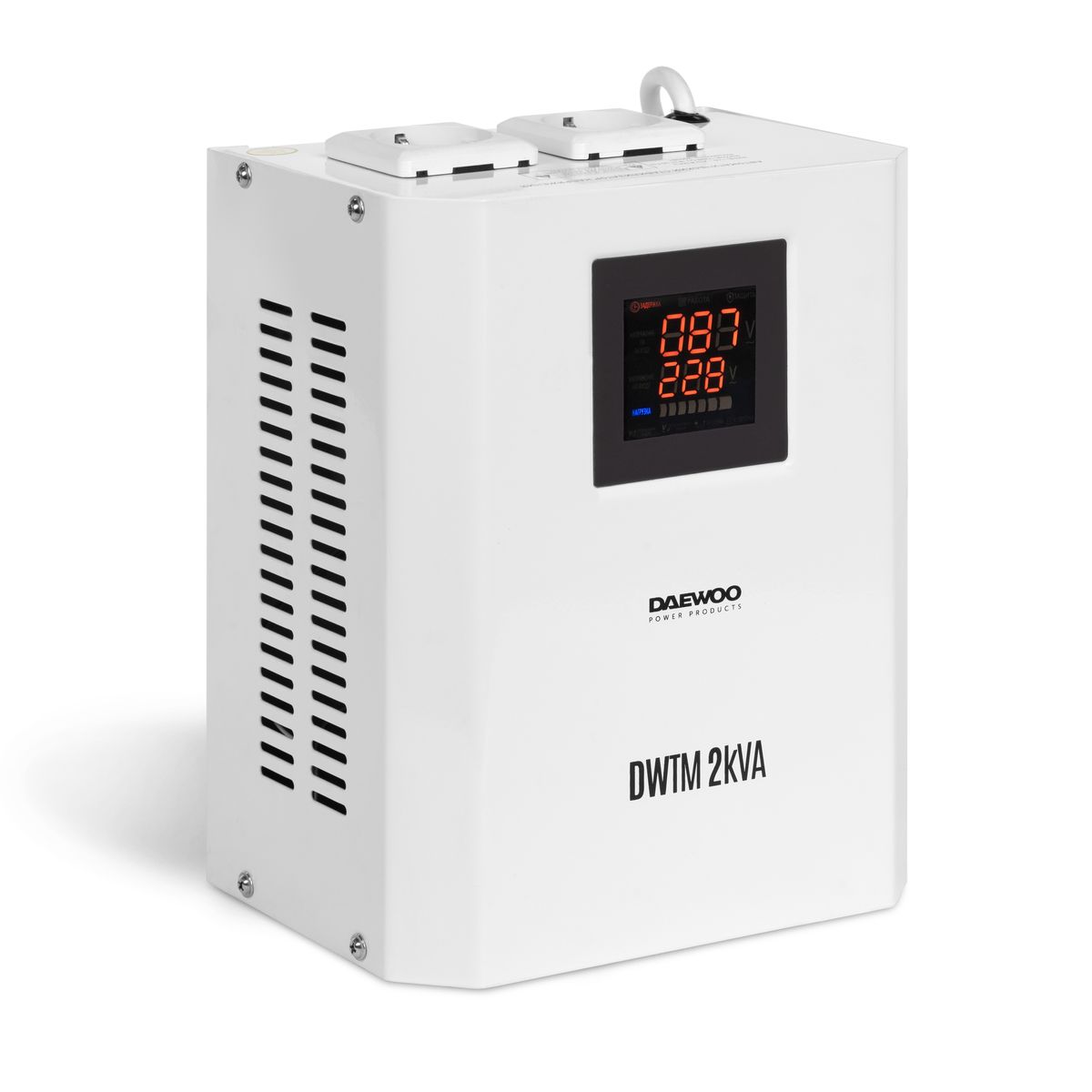 Стабилизатор напряжения DAEWOO DW‑TM2kVA купить по цене 7 990 ₽ в интернет магазине ТЕХСАД