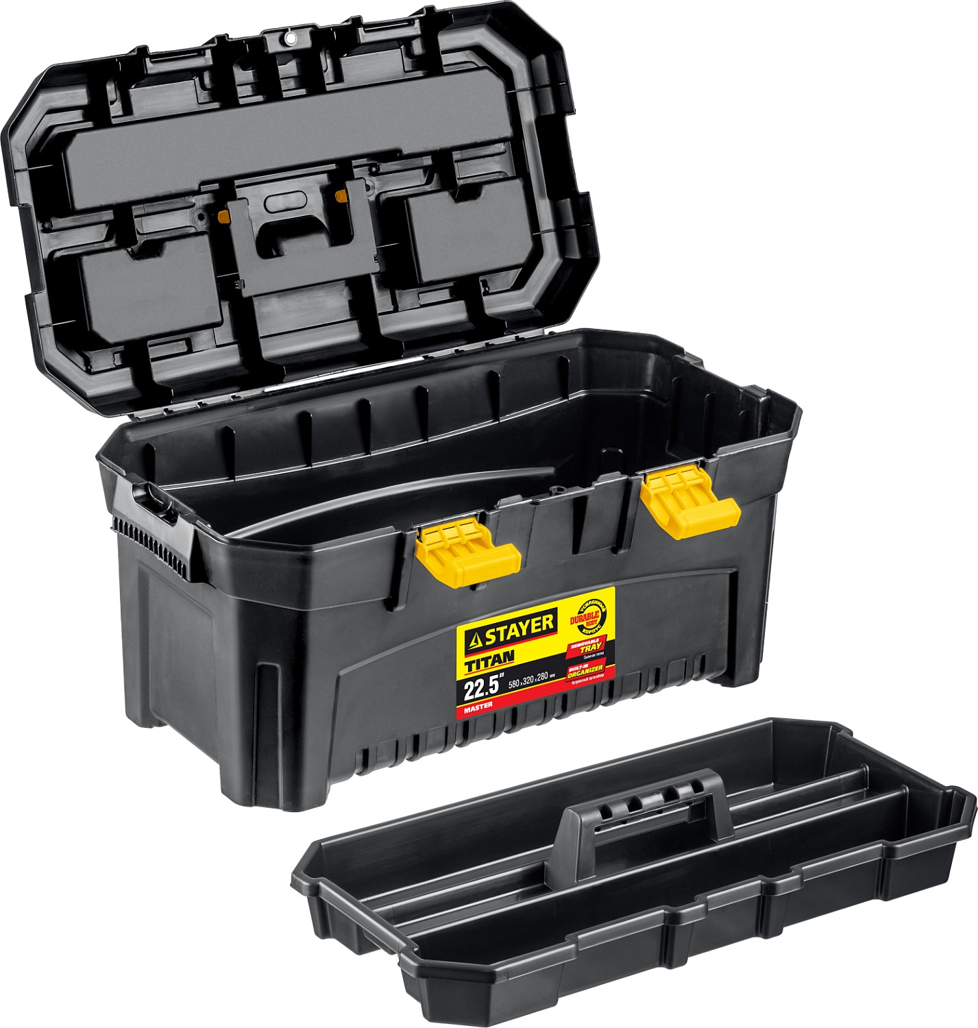 STAYER 553 x 320 x 310 мм (22''), пластиковый, ящик для инструментов TITAN-22 38016-22 купить по цене 1 950 ₽ в интернет магазине ТЕХСАД