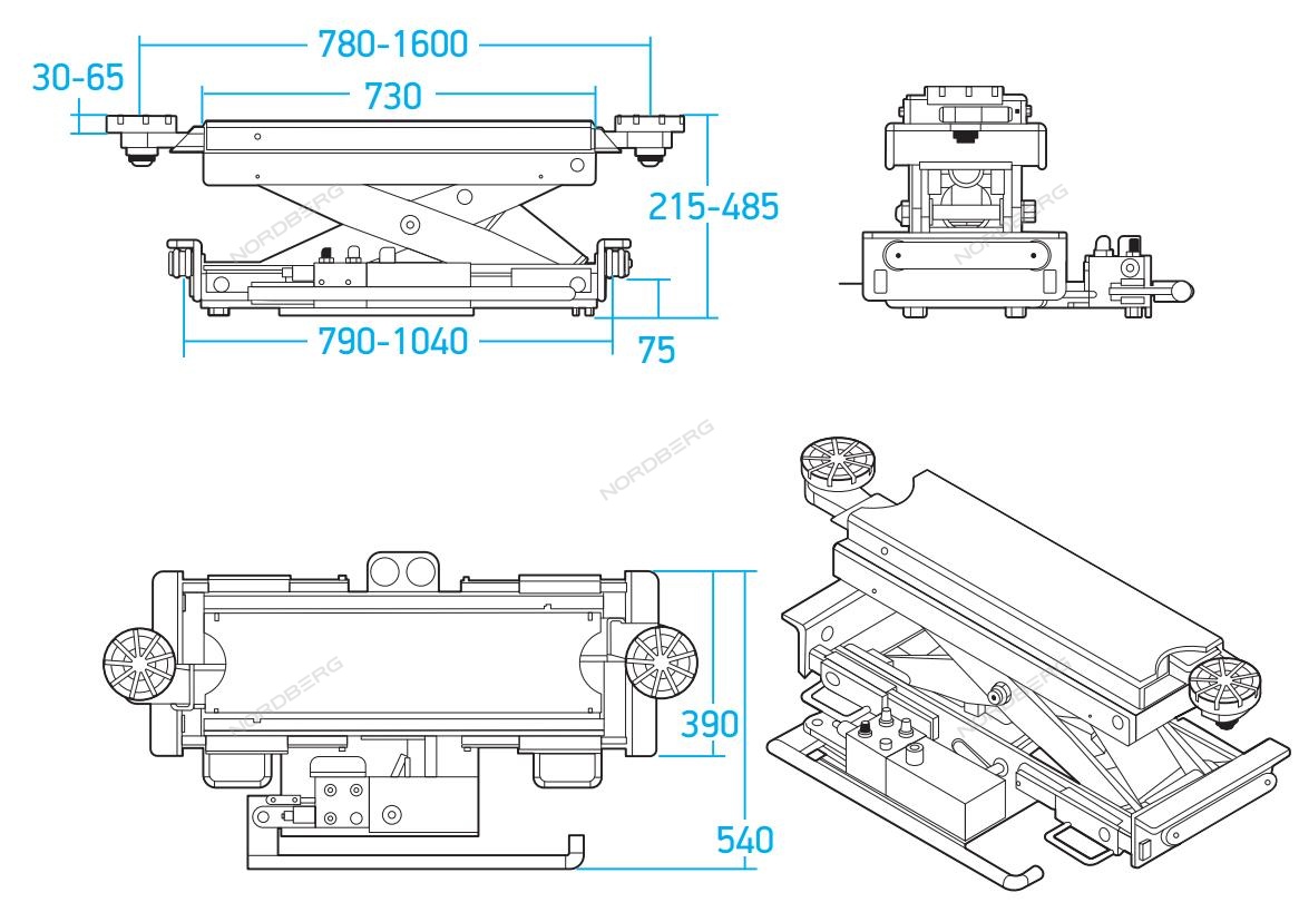 Траверса гидравлическая, 3 т NORDBERG N433 купить по цене 109 679 ₽ в интернет магазине ТЕХСАД