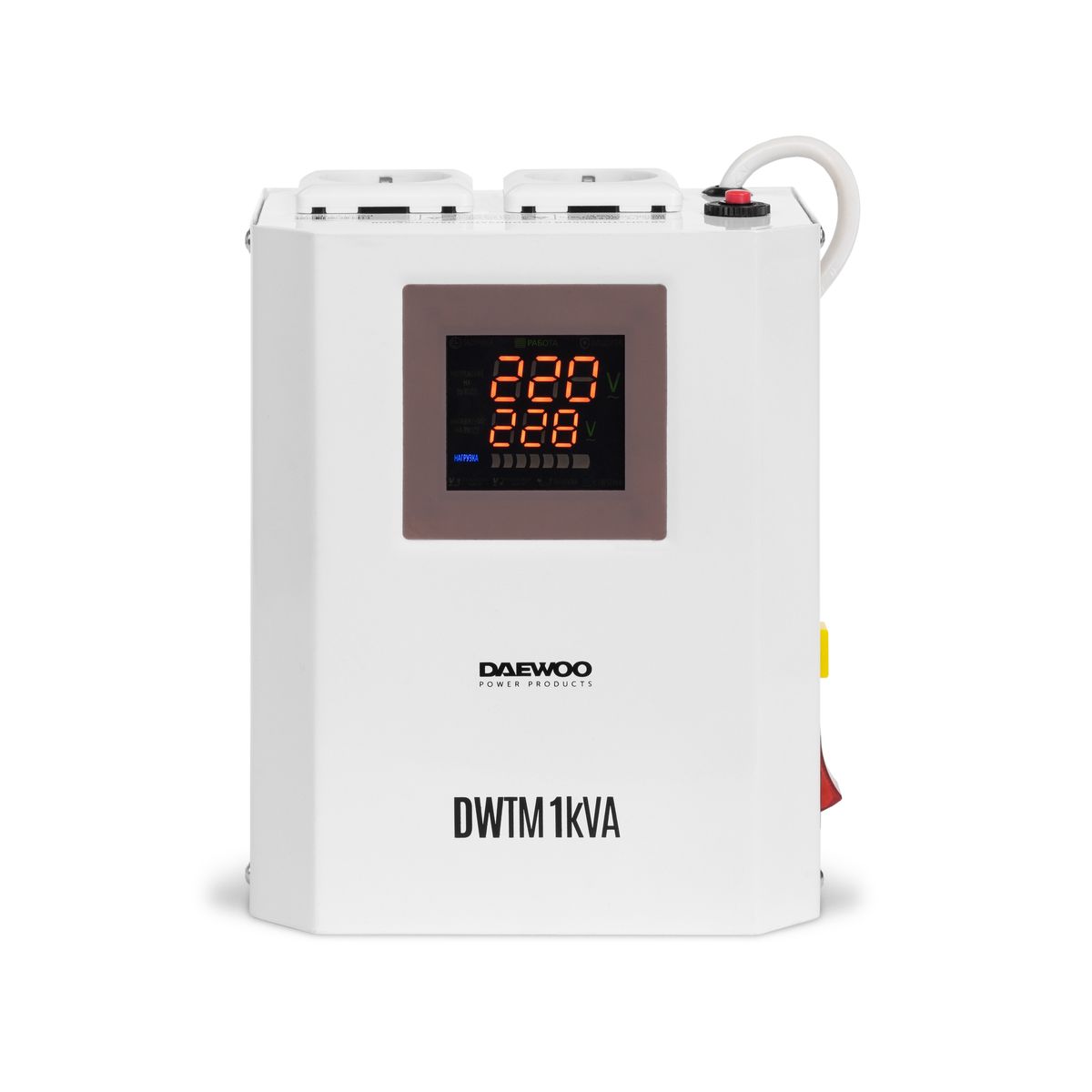 Стабилизатор напряжения DAEWOO DW‑TM1kVA купить по цене 4 990 ₽ в интернет магазине ТЕХСАД