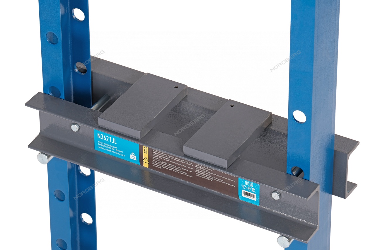 Пресс напольный 20 т, гидравлический NORDBERG N3621JL купить по цене 26 494 ₽ в интернет магазине ТЕХСАД