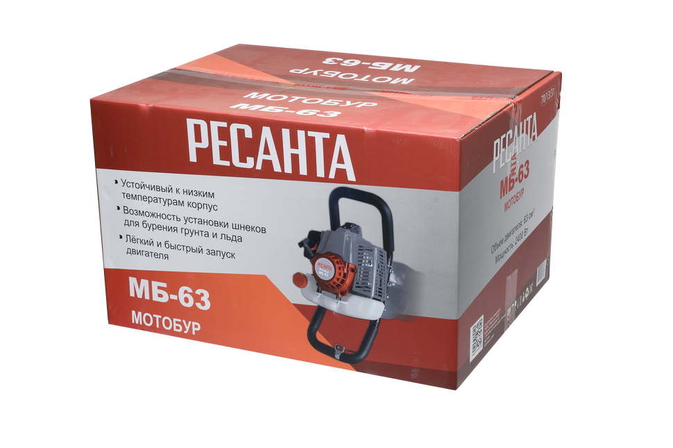 Мотобур Ресанта МБ-63 купить по цене 18&nbsp;090 ₽ в интернет магазине ТЕХСАД