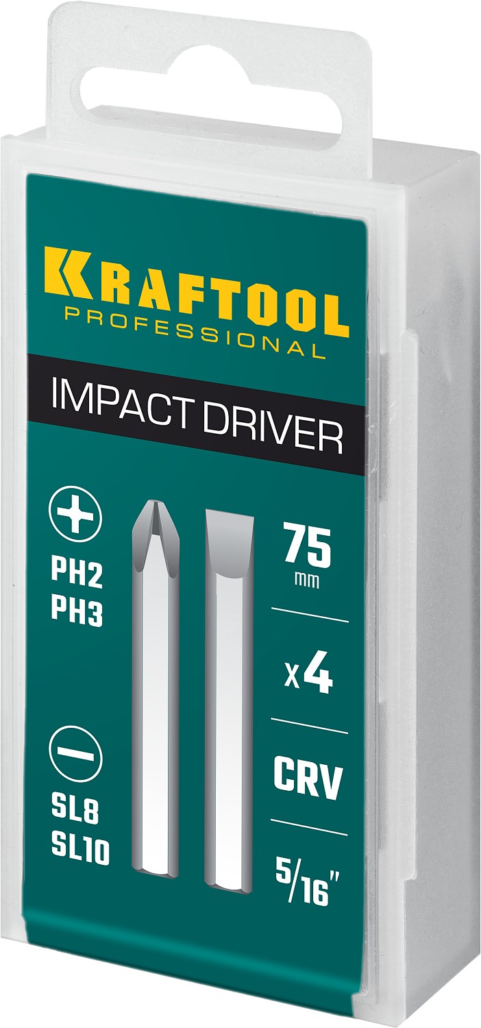 KRAFTOOL 4 шт, 75 мм, набор бит для ударной отвертки 25552 KRAFTOOL 4 шт, 75 мм, набор бит для ударной отвертки 25552 купить по цене 600 ₽ в интернет магазине ТЕХСАД