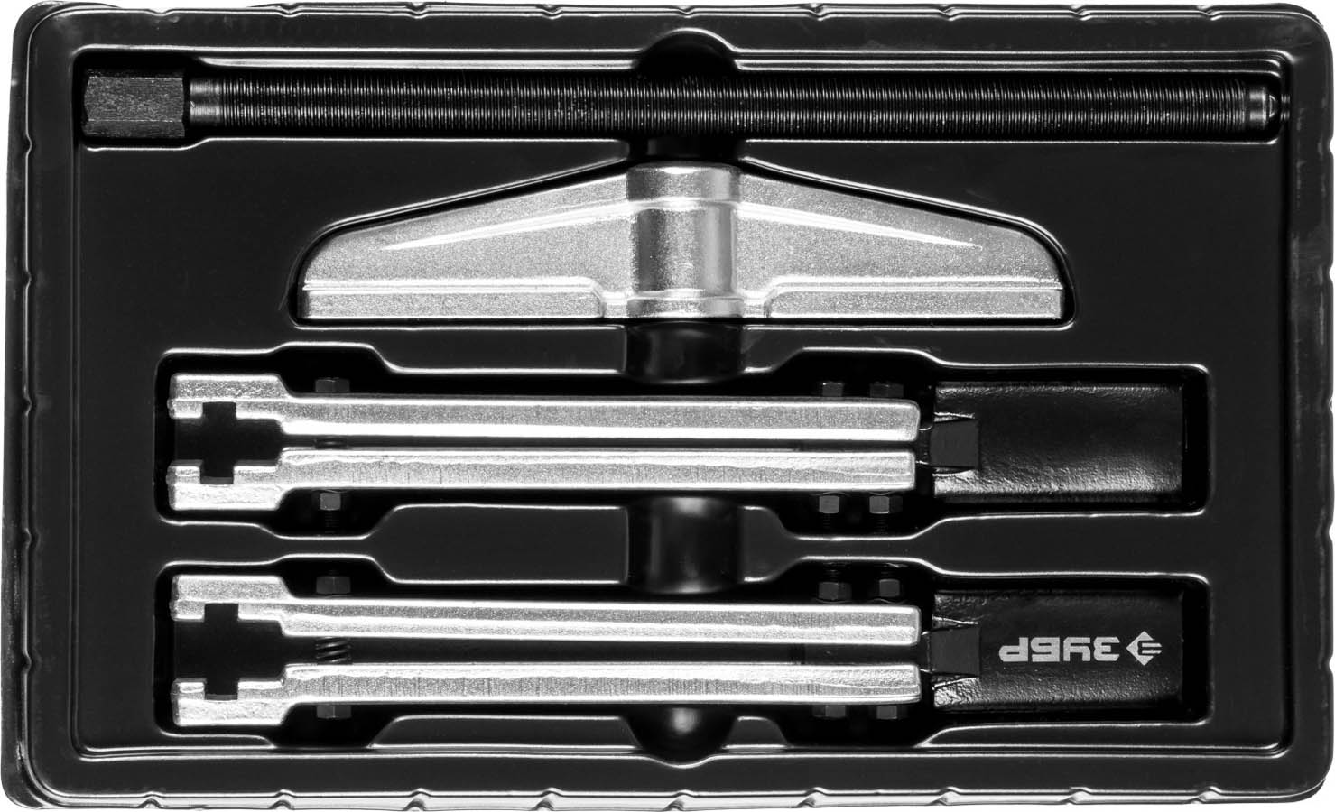 ЗУБР 2-захватный с тонкими захватами, 215 мм, съемник раздвижной 43313-160-215 купить по цене 5 710 ₽ в интернет магазине ТЕХСАД