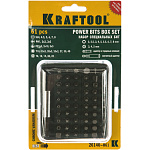 KRAFTOOL 61 шт., набор бит с адаптером в пластиковом боксе GRAND-61 26140-H61 Профессионал купить по цене 1 420 ₽ в интернет магазине ТЕХСАД