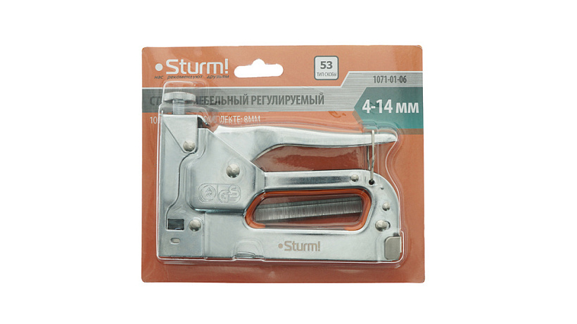 Степлер Sturm! 1071-01-06 купить по цене 1&nbsp;090 ₽ в интернет магазине ТЕХСАД