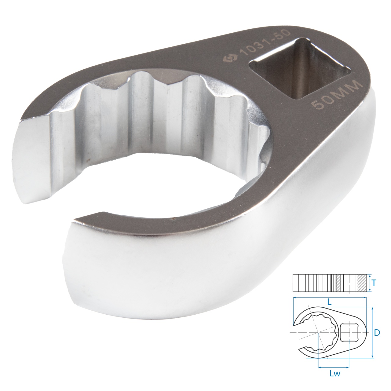 Ключ разрезной (воронья лапка) 50 мм, 3/4'' KING TONY 1031-50R купить по цене 3 420 ₽ в интернет магазине ТЕХСАД