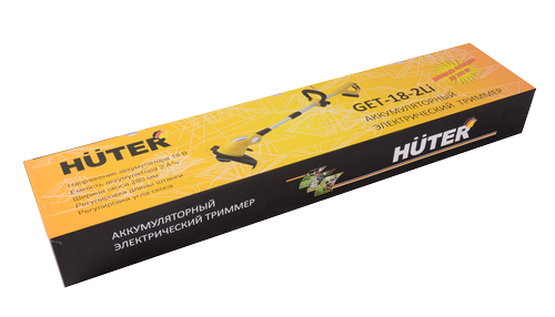 Аккумуляторный триммер Huter GET-18-2Li купить по цене 6 790 ₽ в интернет магазине ТЕХСАД