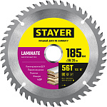 STAYER 185 x 30/20 мм, 56T, диск пильный по ламинату Laminate 3684-185-30-56_z01 купить по цене 740 ₽ в интернет магазине ТЕХСАД