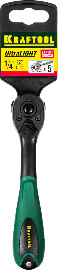 KRAFTOOL 1/4'', 72 зубца, Cr-V сталь, трещотка для торцовых головок 27796-1/4_z02 купить по цене 1 380 ₽ в интернет магазине ТЕХСАД