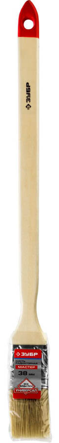 ЗУБР 38 мм, 1,5'', щетина натуральная светлая, кисть радиаторная УНИВЕРСАЛ 01041-038 купить по цене 105 ₽ в интернет магазине ТЕХСАД