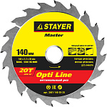 STAYER Ø 140 x 20 мм, 20T, диск пильный по дереву 3681-140-20-20 купить по цене 373 ₽ в интернет магазине ТЕХСАД