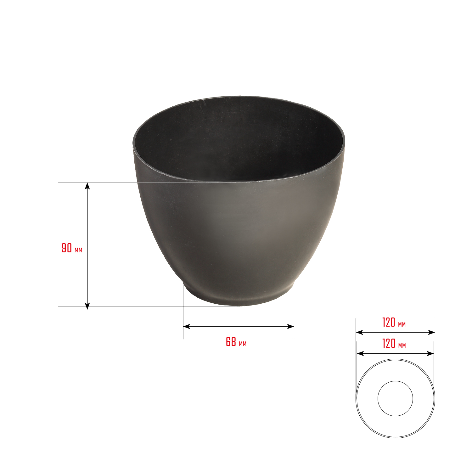 STAYER 90 мм, 120 мм, высокая, чашка для гипсовых смесей 0608-1 купить по цене 68 ₽ в интернет магазине ТЕХСАД