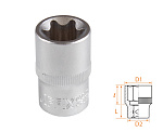 Головка торцевая TORX Е-стандарт 1/2'', E20 AFFIX AF00043020 купить по цене 180 ₽ в интернет магазине ТЕХСАД
