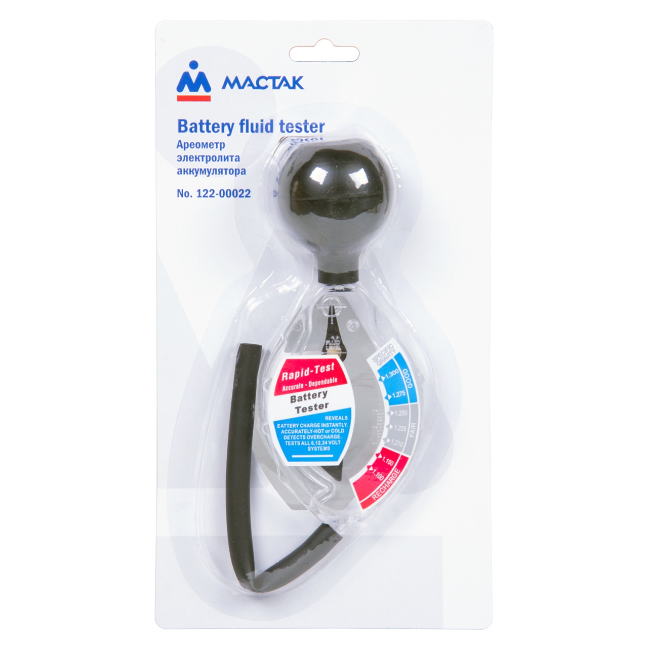 Ареометр электролита аккумулятора МАСТАК 122-00022 купить по цене 520 ₽ в интернет магазине ТЕХСАД