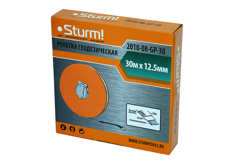Рулетка Sturm! 2010-08-GP-30 купить по цене 590 ₽ в интернет магазине ТЕХСАД