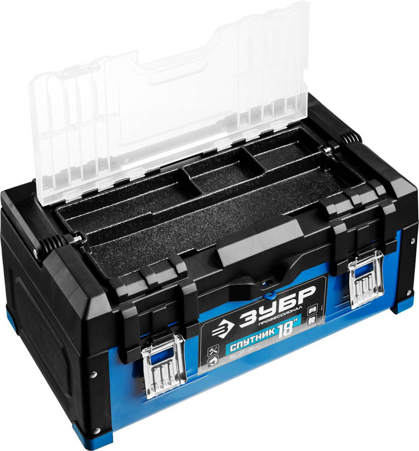 ЗУБР 457 х 230 х 205 мм, металлический, ящик для инструмента СПУТНИК-18 38153-18 Профессионал купить по цене 3 570 ₽ в интернет магазине ТЕХСАД